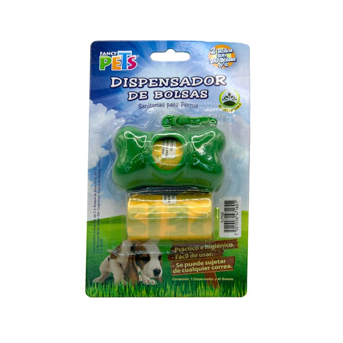 Dispensador con Bolsas Sanitarias 40 pz Fancy Pets
