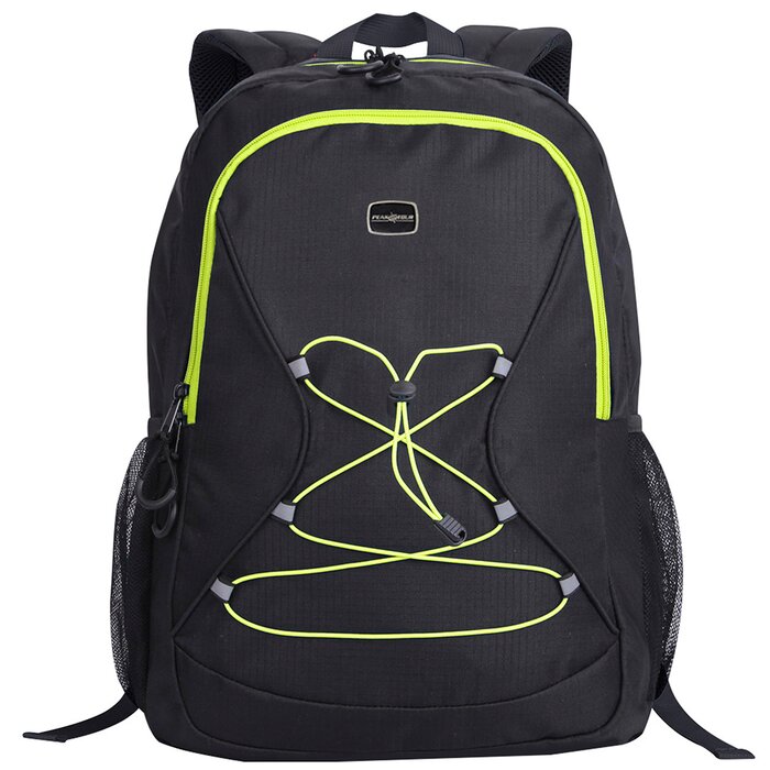 Mochila Modelo Ipanema Negro con Verde Peaktour