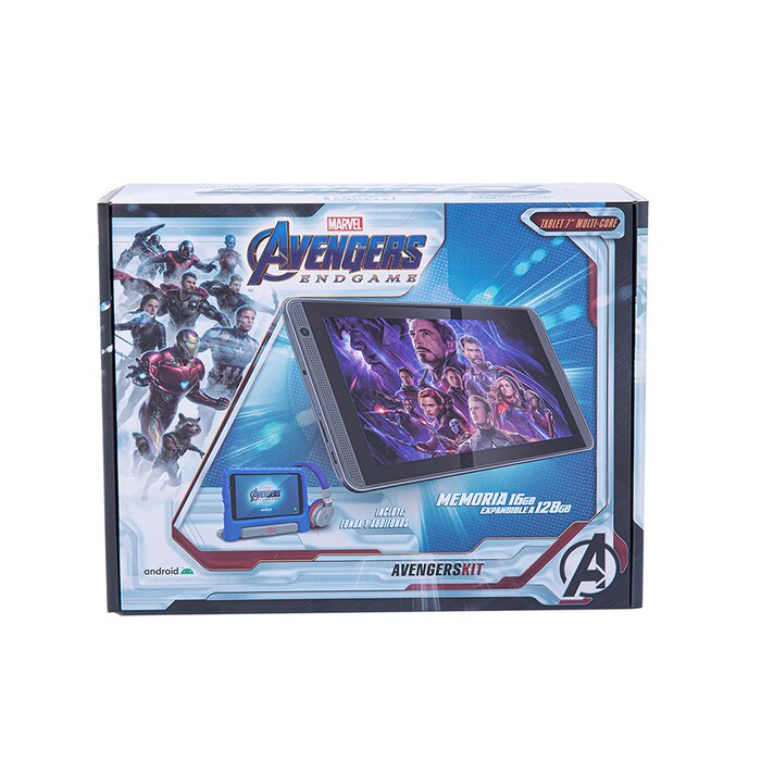 Tablet 7" Marvel Ultra Bumper y Audífonos Kempler Strauss