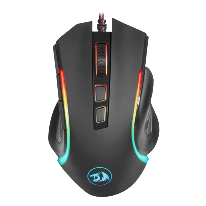 Mouse Gamer Negro DPI 7200 Pixart 3212 Switch Huano Redragon M60
