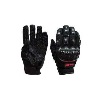 Guantes para Motociclista Negros RMTECH Talla Extra Grande