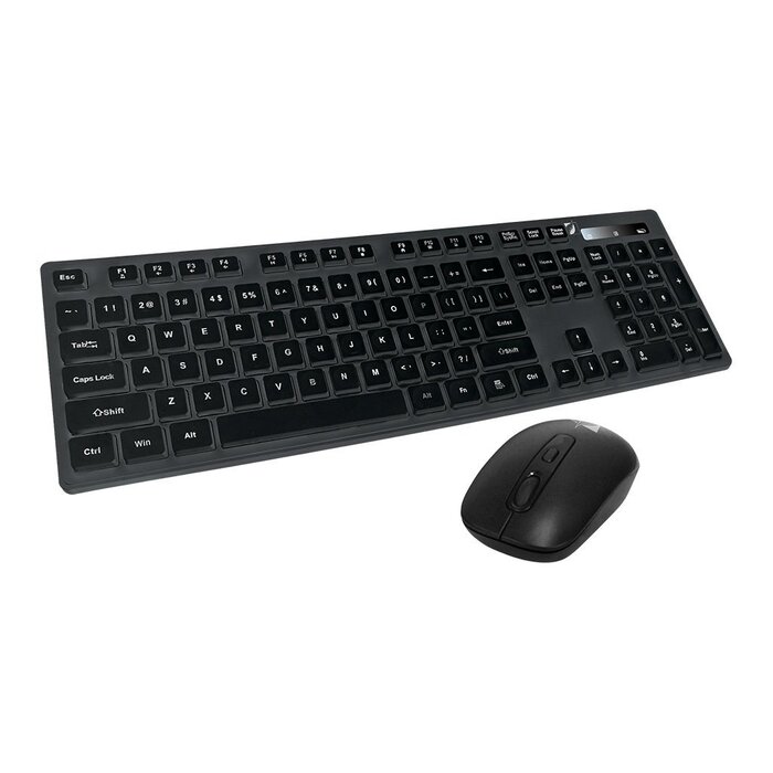 Kit Mono Chromatic de Teclado y Mouse Inalámbrico Green Leaf