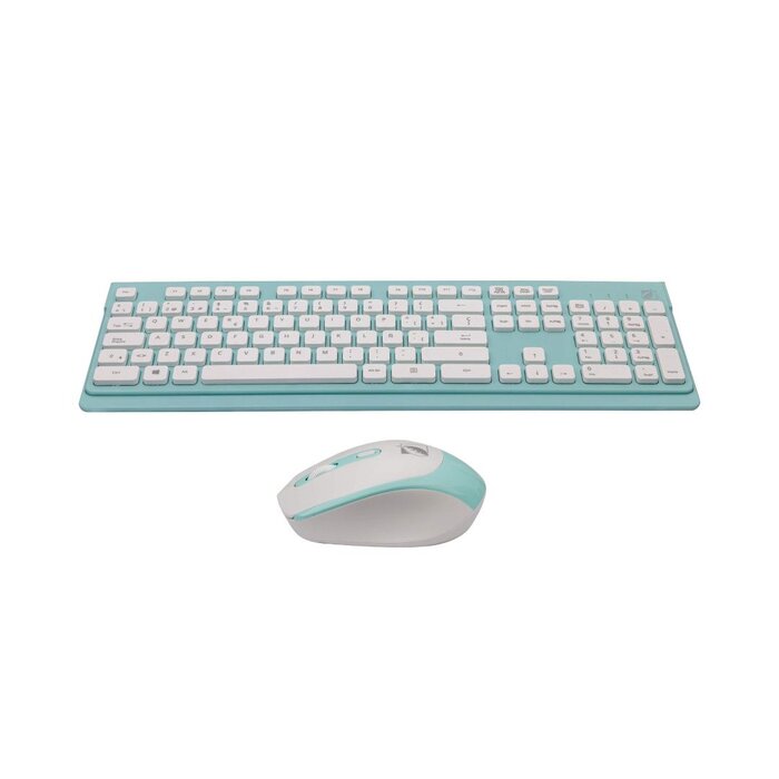 Kit Inalámbrico de Teclado Multimedia y Mouse Azul