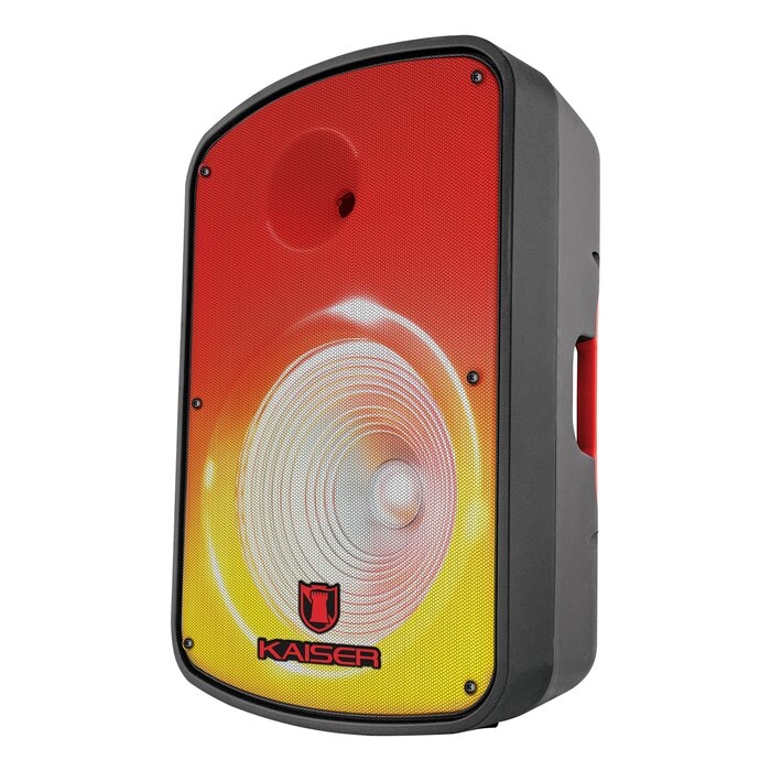 Bafle profesional 15 25_000 W PMPO_ micrófono_ tripié y control