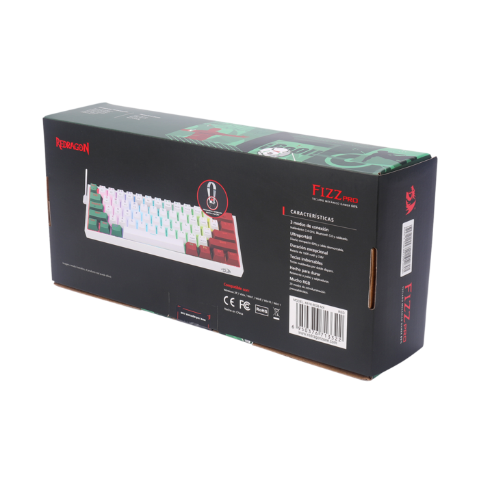 Teclado Gamer Mecánico Fizz Pro Redragon K616-RGB MX