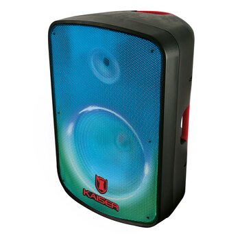 Bafle profesional 15 25_000 W PMPO_ micrófono_ tripié y control