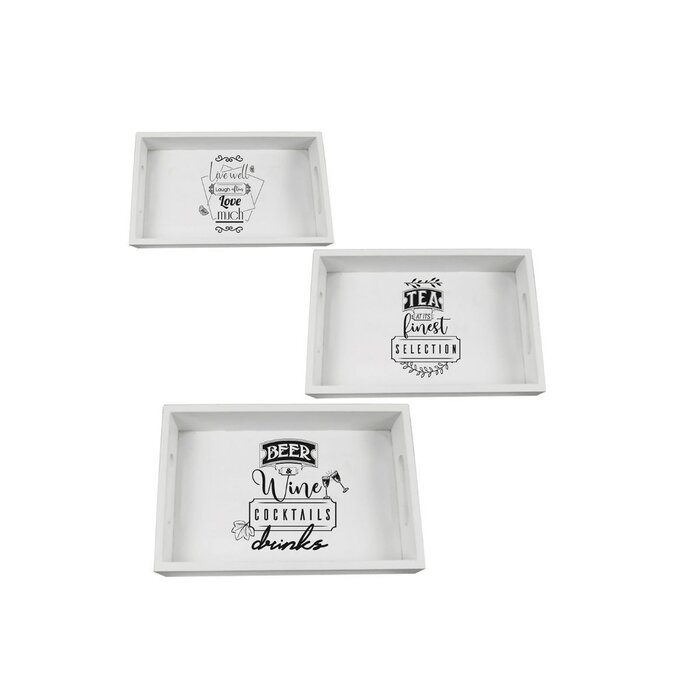 Set Charolas Terminado 3 Piezas Love & Lemons