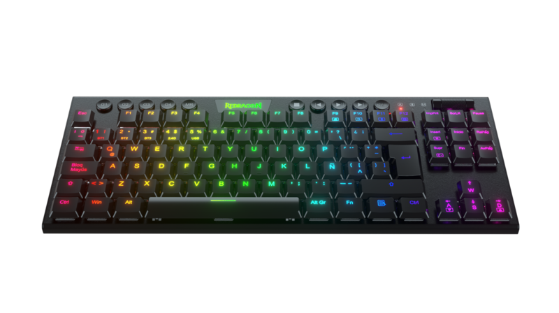Teclado Gamer Mecánico Negro TKL Horus Redragon K621-RGB