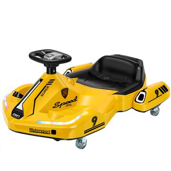 Go Kart Eléctrico Infantil Amarillo Honey Whale K1