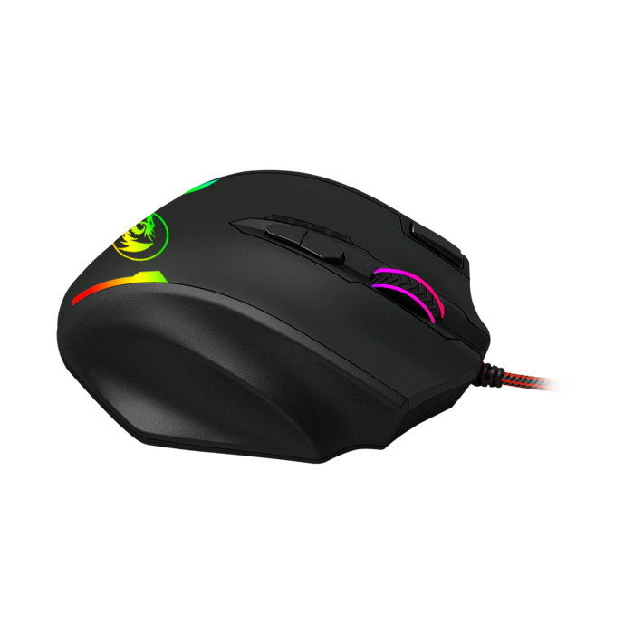Mouse Gamer 18 botones DPI 12400 Pixart 3327 Redragon M908