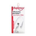 Cable Blanco 8 Pines Duplimax para IPhone