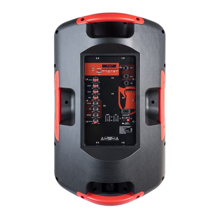 Bafle profesional 15" 25000 W PMPO con micrófono alámbrico