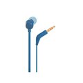 Audífonos Azules In Ear Alámbricos TUNE 110 Micrófono JBL
