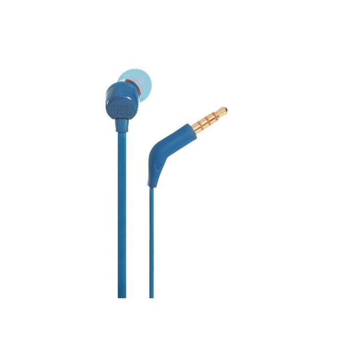 Audífonos Azules In Ear Alámbricos TUNE 110 Micrófono JBL