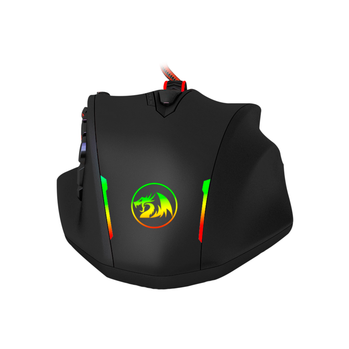 Mouse Gamer 18 botones DPI 12400 Pixart 3327 Redragon M908