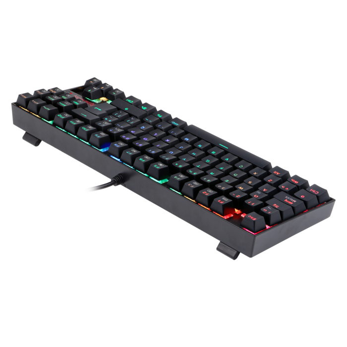 Teclado Gamer Mecánico Negro TKL Kumara Redragon K522RGB