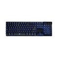 Teclado Negro Vorago Start The Game_ Alámbrico_ Iluminado RGB