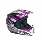 Casco TECHX2 MX-623 Cross Blanco/Rosa Talla Extra Grande
