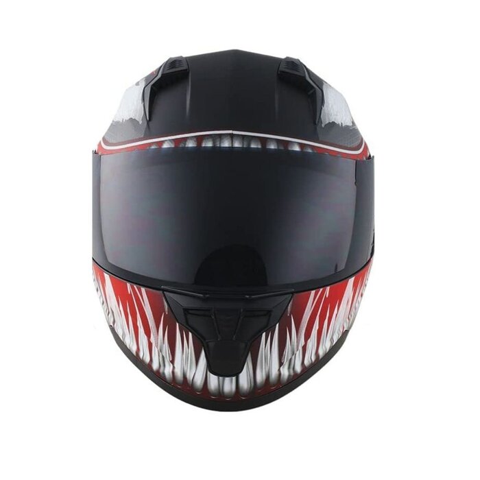 Casco Motociclista Marvel Venom Mate Talla XL Edge M83V1.4
