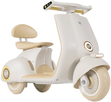 Mini Moto Eléctrica Beige Infantil Honey Whale Bdq-916