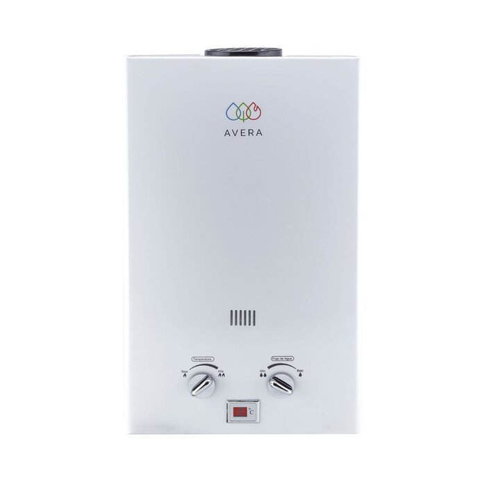 Calentador de Agua Instantáneo 6 Lt. Gas LP Avera C6L