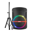 Bafle profesional 15" 25000 W PMPO con micrófono alámbrico