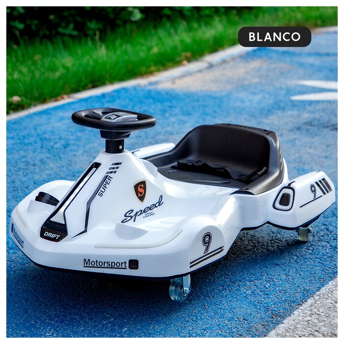 Go Kart Eléctrico Infantil Blanco Honey Whale K1