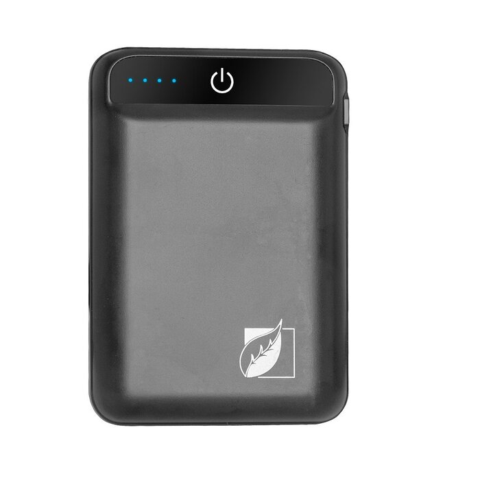 Power Bank Green Leaf 6_000 mAh 3 Conectores 2 Puertos USB Negro