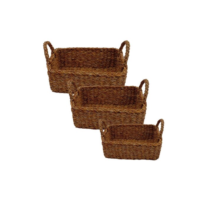 Set Canastas Zostera Rectangulares 3 Piezas Love & Lemons