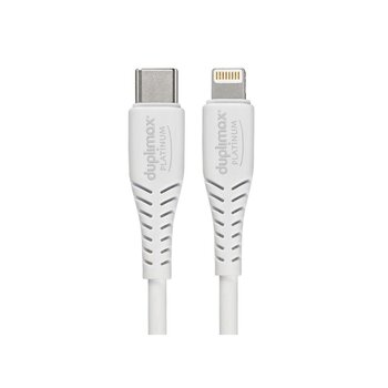Cable Blanco Tipo C A Lightning_ Duplimax Platinum
