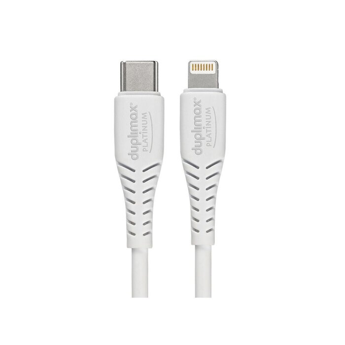 Cable Blanco Tipo C A Lightning_ Duplimax Platinum