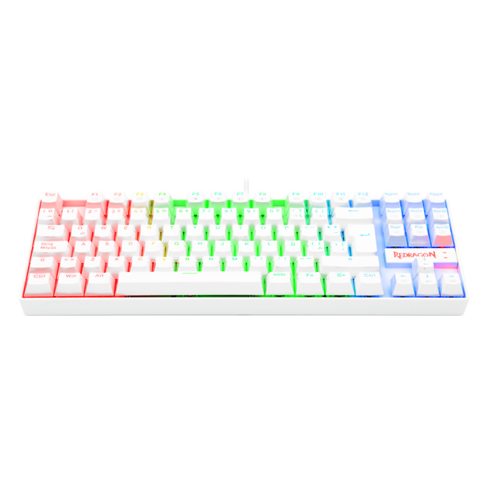 Teclado Gamer Mecánico Blanco TKL Kumara Redragon K552W