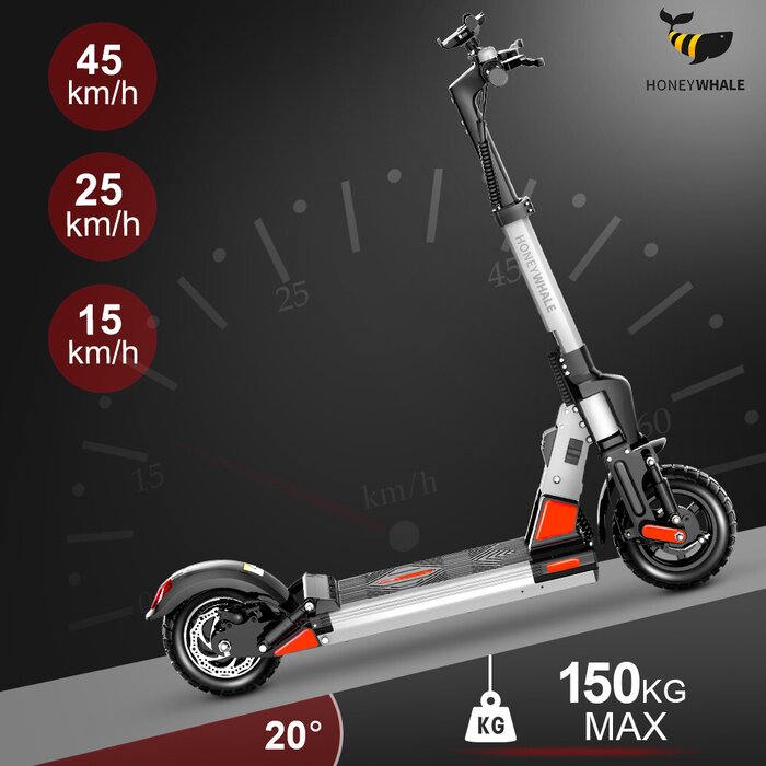 Scooter Eléctrico Honey Whale C1 Pro Blanco