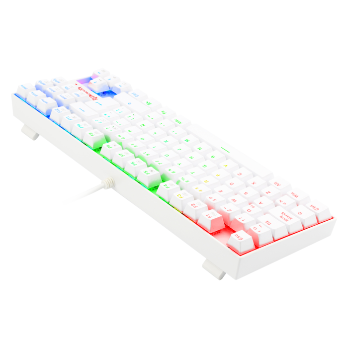 Teclado Gamer Mecánico Blanco TKL Kumara Redragon K552W