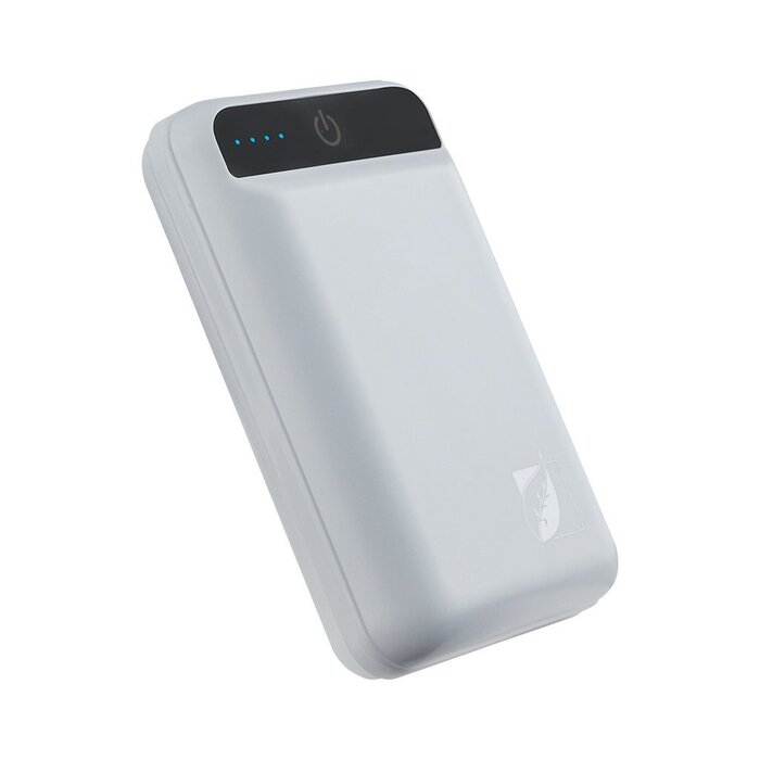 Power Bank Green Leaf 6_000 mAh 3 Conectores 2 Puertos Blanco