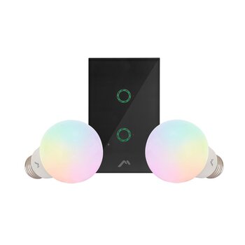 Kit Smart Home Apagador Touch y Focos Smart Green Leaf