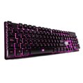 Teclado Negro Vorago Start The Game_ Alámbrico_ Iluminado RGB