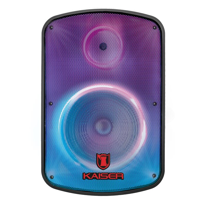 Bafle profesional 15 25_000 W PMPO_ micrófono_ tripié y control