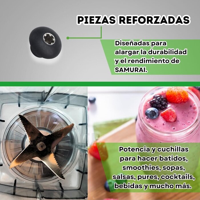 Licuadora Samurai 2L Negra