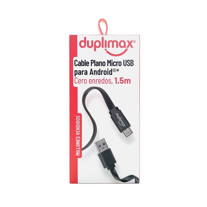 Cable Plano USB a Micro USB Duplimax