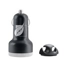 Cargador con Doble Puerto USB para Automóvil Green Leaf negro