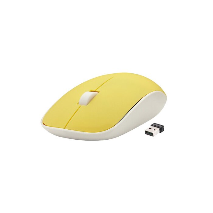 Mouse Inalámbrico Green Leaf 1_000 DPIS Amarillo Green Leaf