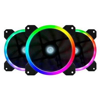 Kit Ventiladores Vorago Game Factor 3 Fans 2 Tiras Led