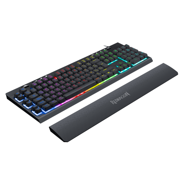 Teclado Gamer Membrana Full Size Shiva Negro Redragon