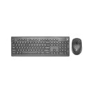 Kit Inalámbrico de Teclado Multimedia y Mouse Negro Green Leaf