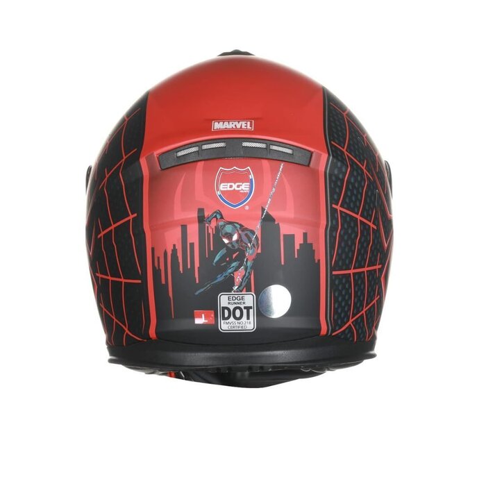 Casco Motociclista Marvel Miles Morales Talla L Edge M007MM1.3