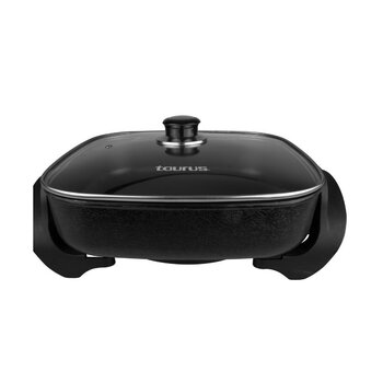 Sartén Eléctrico con Tapa De Vidrio 1500W.