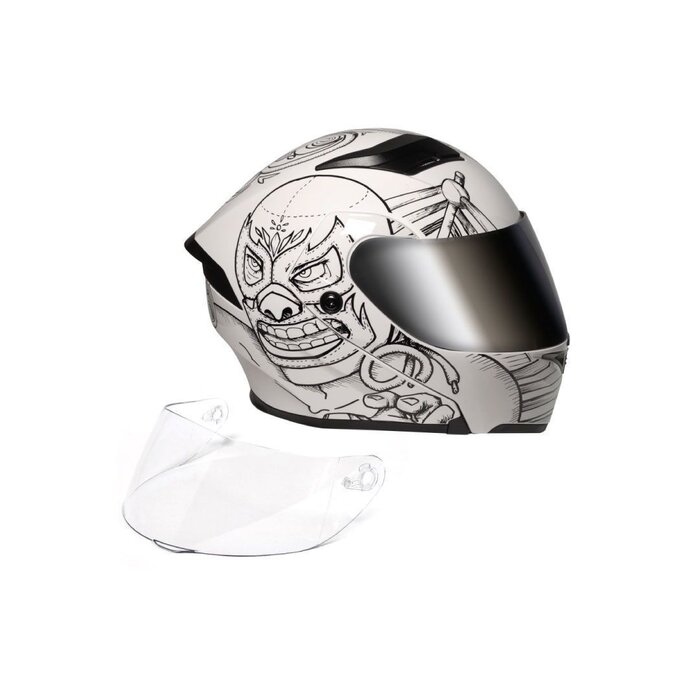 Casco RMM 169 Abatible Luchitas Mica Polarizada