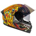 Casco God Warrior Mica Tornasol Y Lente Interno Talla: G