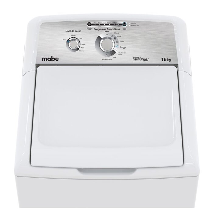 Lavadora Mabe Automática Cieg Agit 16 Kg Bco